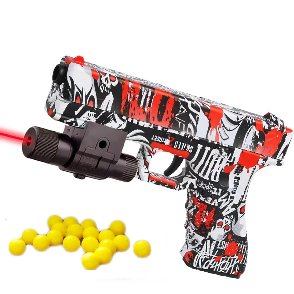 Manual Pistol Soft Bullet G17 Toy Gun Laser Blaster Foam Ball Airsoft Launcher CS Shooting Games Weapons for Kids Boys Gift soft bullet toy toy guns soft bullet toy gun soft dart toy gun pistol toys