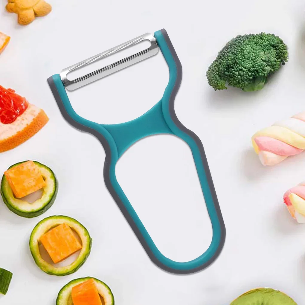 Description Picture 6 of item1/3pcs Peeler, Scraper, Stainless Steel Fruit, Potato and Apple Peeler, Three Colors Available, Kitchen Small Tool