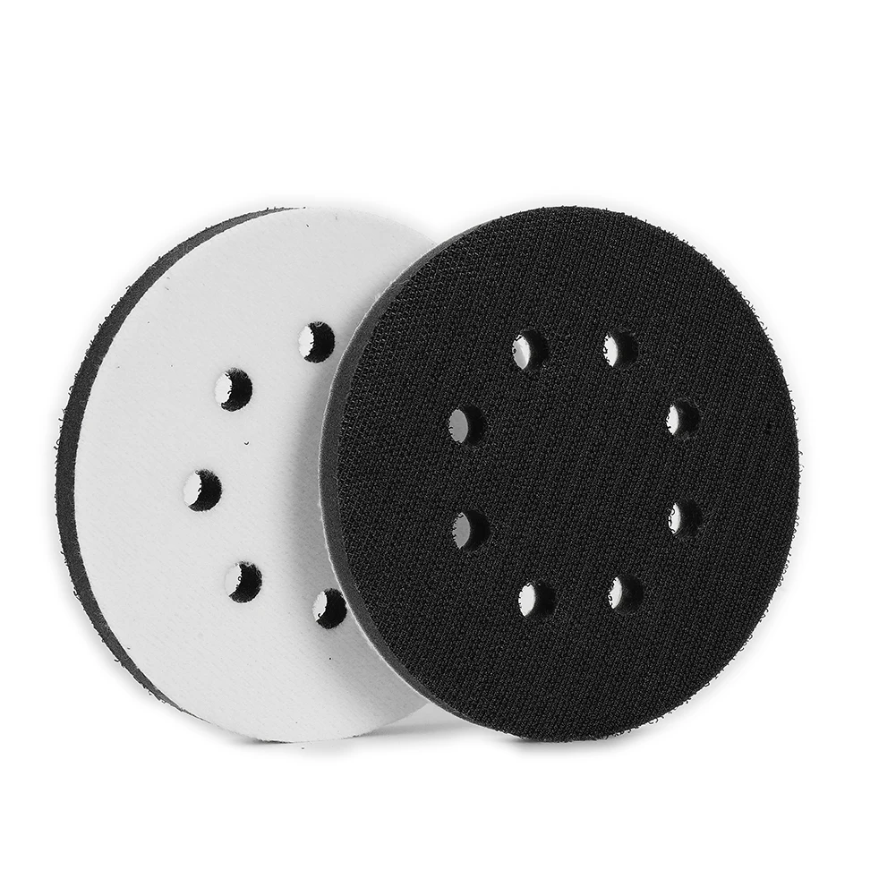 

Sanding Discs Sponge Interface Pad Air Drill Woodworking For Hook&Loop Inch Replacement Soft 125mm/5 Inch 2PCS