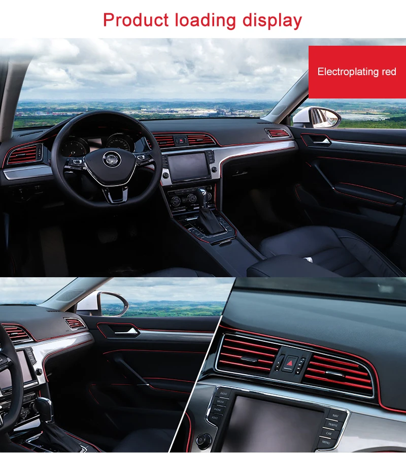 

5M Car Moulding Decoration Flexible Strip Car Cover Trim Dashboard Door Edgein Accesorios Para Auto Car Styling Accessories