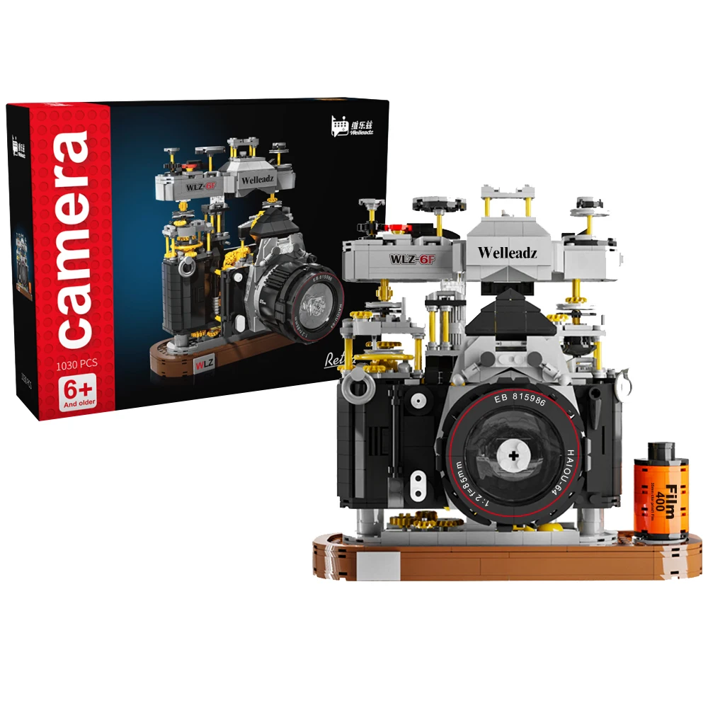 Retro Camera Building Blocks Construction Toy