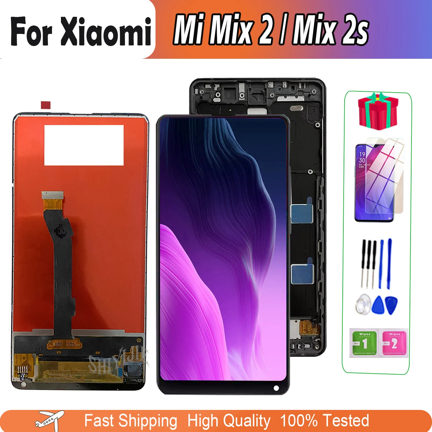 

Оригинальный дисплей 5,99 дюйма для Xiaomi Mi Mix 2 2s, Mix2 Mix2s, дисплей с сенсорным экраном и дигитайзером для Xiaomi MiMix2, сменный ЖК-дисплей в сборе