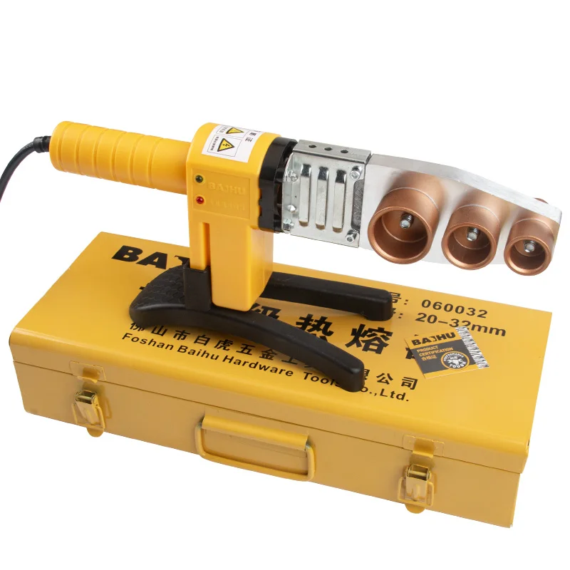 800W 900W Pipe Welding Machine Pipe Soldering Iron Plastic Welding PP/PPR/PB/PE Tube Heating Hot Melt Tool 63/32Types