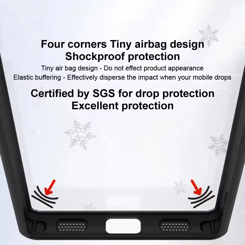 Dragon Pattern Shockproof Transparent Magnetic Cooling Phone Case