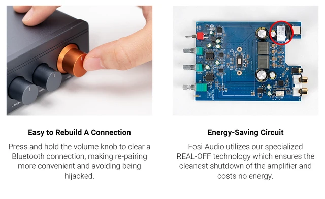 Fosi Audio BT20A Pro 300W x2 パワーアンプ Fosi-Bluetooth
