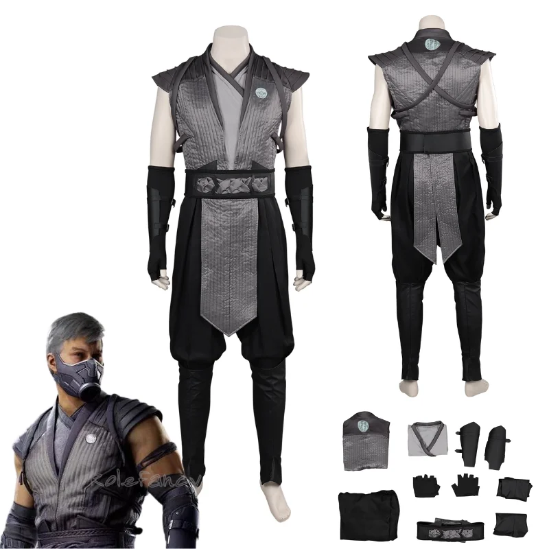 Smoke Fighter Cosplay Mortal Kombat Tomas Vrbada Costume Cosplay Fantasia Halloween Carnival Party Travestimento Vestito Per Uomini Adulti