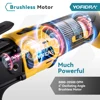 YOFIDRA Brushless Oscillating Multi Tool Cordless Vibration Woodworking Powerl Tool Electric Trimmer Saw for Makita 18v Battery 4