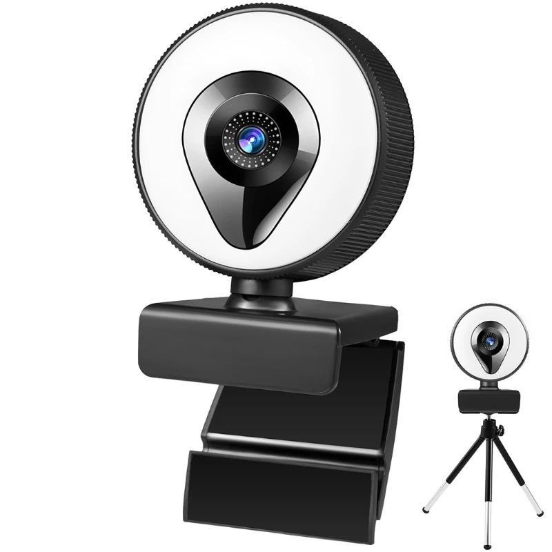 1080P 4K 2K 웹캠 웹 카메라 360° USB 마이크 라이브 뷰티 캠 비명 라이브 드롭 배송