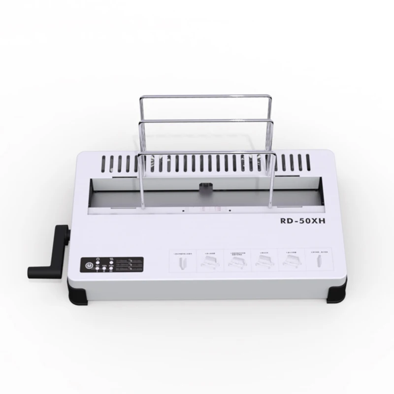 Máquina de Encadernação Cola Desktop Hot Melt Binder Térmica Documentos do Contrato Livro Envelopes 100w Rd50x
