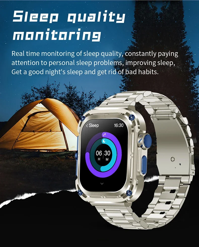 Smartwatch med bluetooth-samtal och träningsspårare för sport_voghion.com