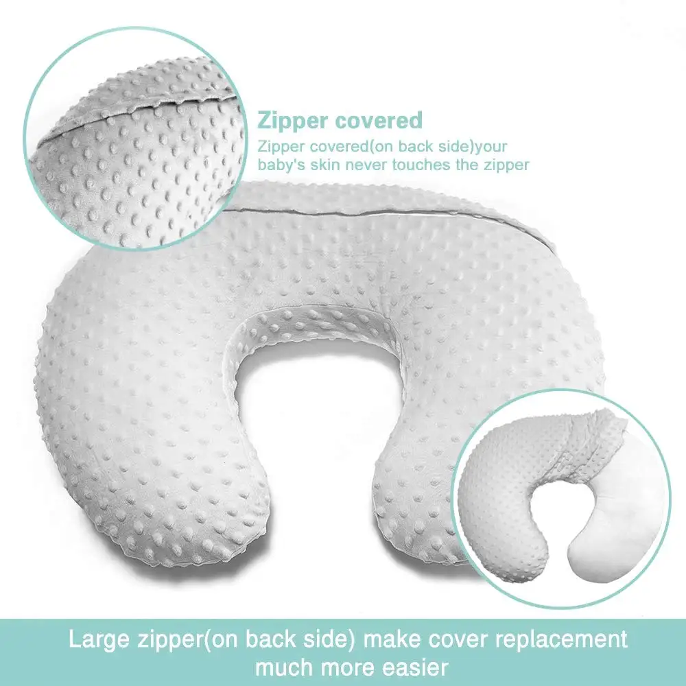 Nursing Pillow Cover Baby Nursing Pillow Cover Minky Breastfeeding Pillow Slipcover for Newborn