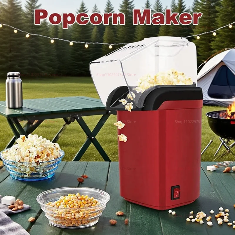 Mini Electric Popcorn Machine for Home Use Fast Heating Bubble Bag Popcorn Maker Ideal for Movie Nights Parties and Snacks