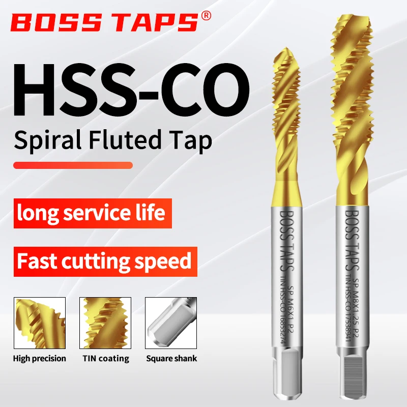 HSS-CO TICN Coating Forming Roll Pointed Spiral Fluted Tap M1 M1.4 M2 M3 M4 M5 M6 M8 M10 M12 Machine
