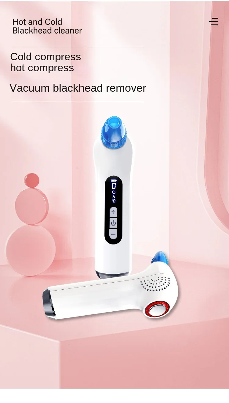 

Blackhead suction device electric home beauty instrument cold and hot compress introduction opening pores cleaning face