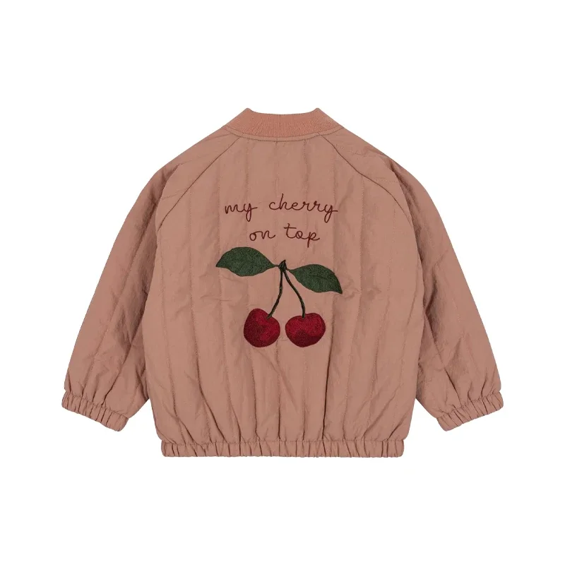 New Winter Children Warm Jacket Girls Lamb Wool Hooded Jacket Boys Swan Printed Cotton Kids Clothing