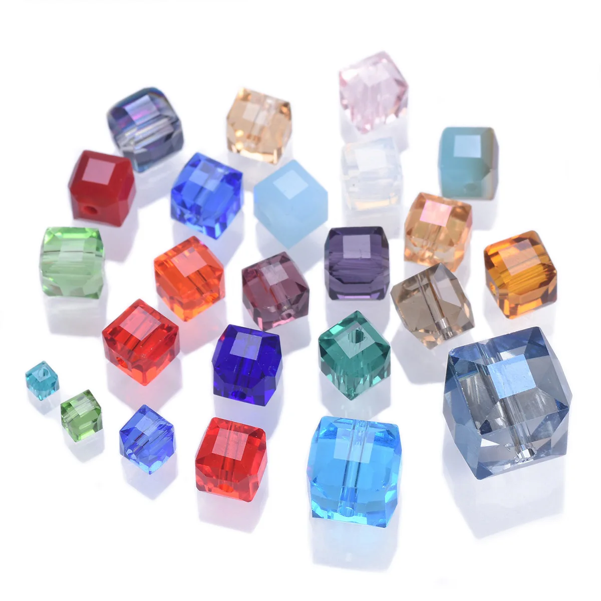 3mm 4mm 6mm 8mm 10mm Cube Square Faceted Czech Crystal Glass Loose Crafts Beads Wholesale Lot for Jewelry Making DIY Part 1 50pcs earrings packing cards square round kraft paper card for handmade jewelry retail display price tags studs hold card labels