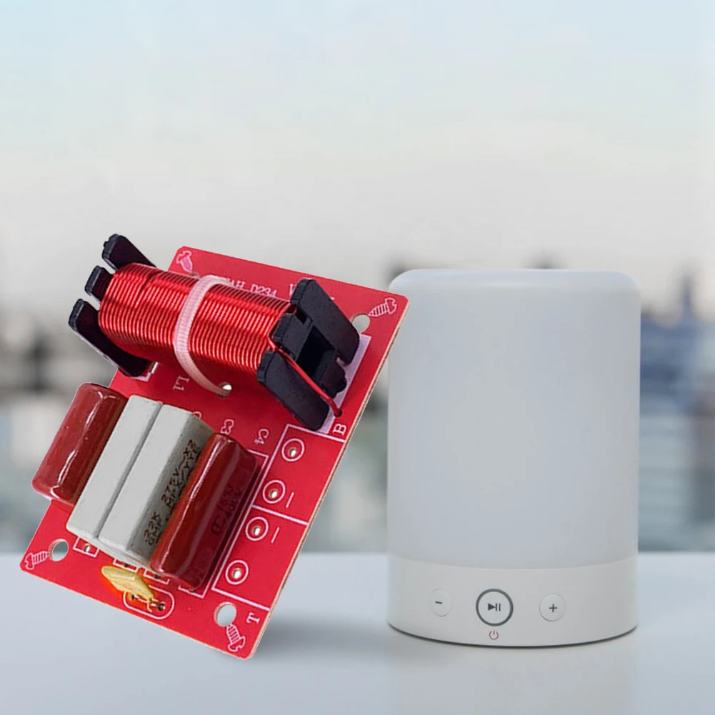 Audio Speaker Frequency Divider Full Range Treble Bass 80W 2 Way Crossover Audio Filters HiFi Speaker Dual Crossover