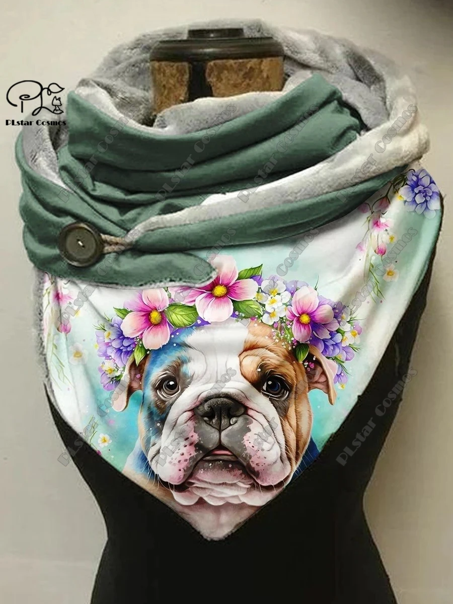 Рисунок 5 - Теплый шарф-шаль PLstar Cosmos с 3D принтом животных