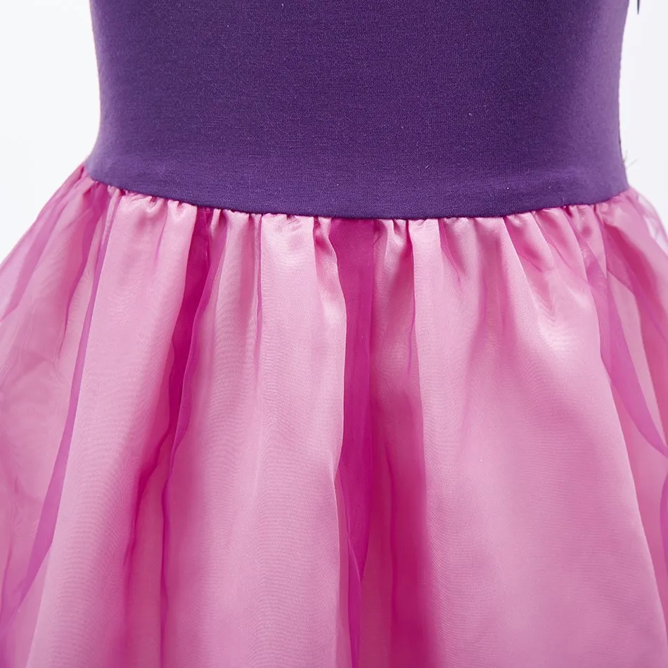 Kinder Elsa Kleid Mädchen Cosplay Karneval Fancy Fantasy Kinder Schneekönigin 2 Festzug Kleidung Rapunzel Performance Kostüm 3-10 Jahre – Detail 15
