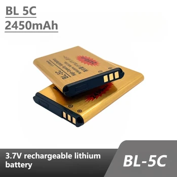 BL-5C Batteria 3.7v Batterie ricaricabili agli ioni di litio BL5C 2450mAh per Nokia 2600 1100 1110 1112 2610 6230 6630 Telefono cellulare BL-5C