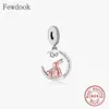 Fit Original Charm Bracelet 925 Sterling Silver Heart  Horse Mother and Baby Foal Bead For Making Women Mother's Day Berloque 5