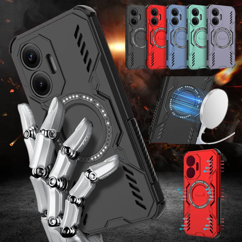 Advanced Heat Dissipation Protective Case with Lens Shield and Magnetic Wireless Charging