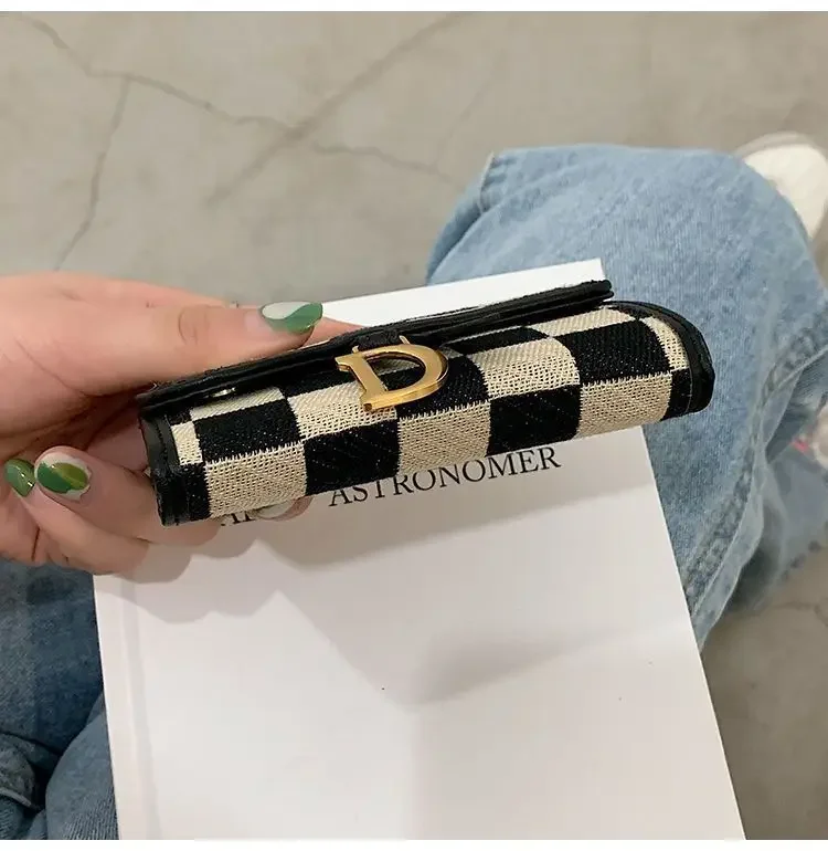 Card Package Multiple Positions Good-looking Coin Purse Autumn/Winter Folding Bag Organ Fashion Versatile Short Style Small