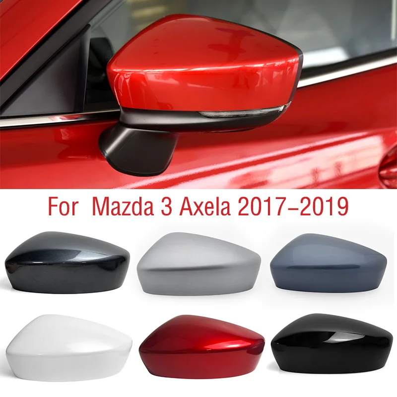 Dla Mazda 3 Axela M3 2017 2018 2019 samochodów skrzydło drzwi boczne lustro osłona dom zewnętrzny widok z tyłu lustrzane osłony pokrywy