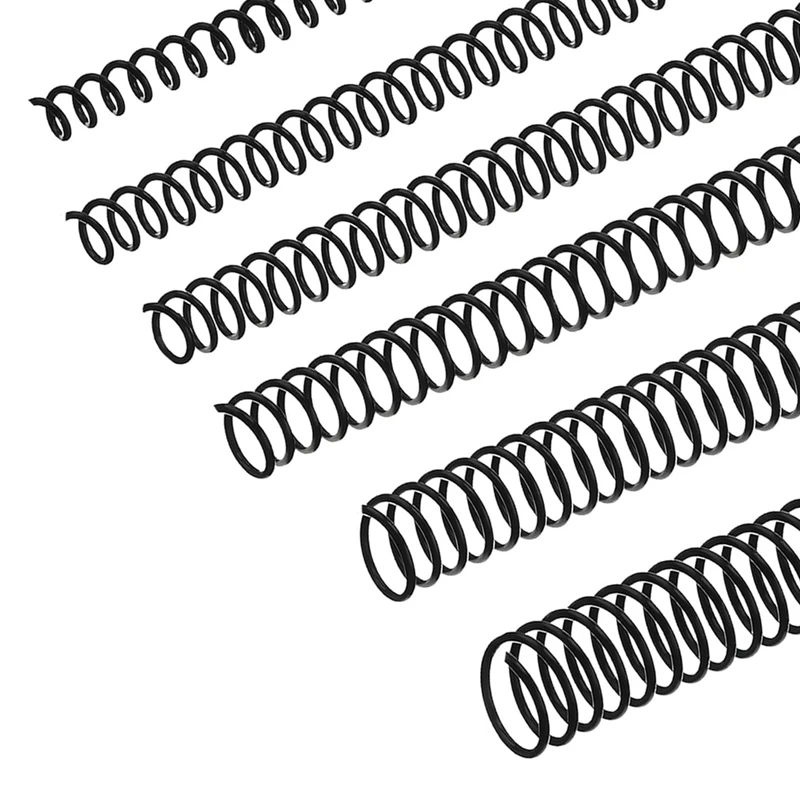 Spiral Binding Coils Plastic Binder Binding Spirals Rings Multi Size Spiral Wire Combs 4:1 Pitch Easy To Use 120 PCS