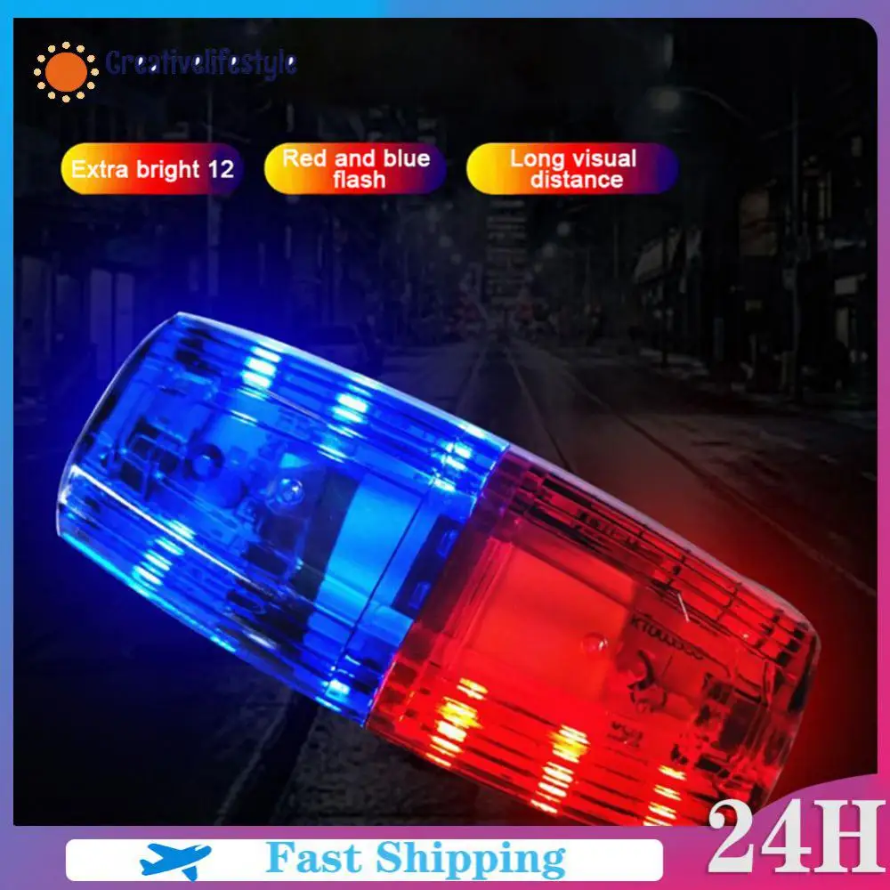 

LED Red Blue Caution Emergency Light Flashing Shoulder Lamp USB Rechargeable Shoulder Warning Safety Bike Tail Lamp