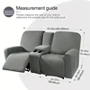 Recliner Sofa Covers with Console Cover All-inclusive Elastic 2 Seater Armchair Case Removable Loveseat Recliner Couch Slipcover 2