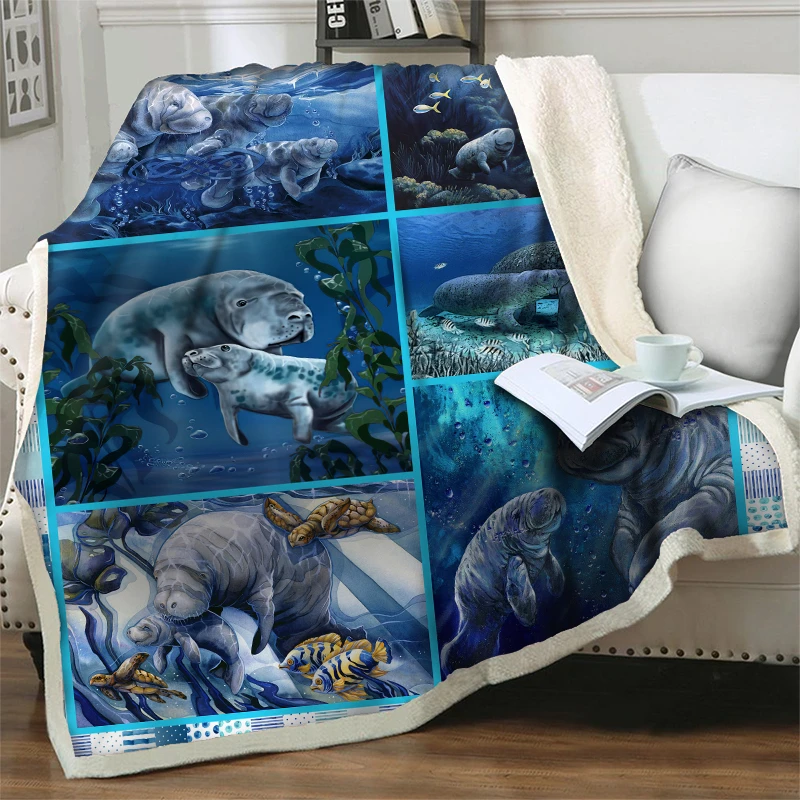 

Одеяло с 3D принтом подводного мира, для кровати, дивана, супермягкое теплое одеяло, покрывало, Фланелевое покрывало для сна, домашний текстиль