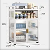 Multi-functional Kitchen Cabinets Home Small Dish Storage Cabinet Nordic Minimalist Multi-layer Kitchen Cabinet with Drain Rack 6