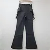 YEAE Ms. 2025 Spring New Irregular Structure Niche Design Bat Wings Pull Jeans 2