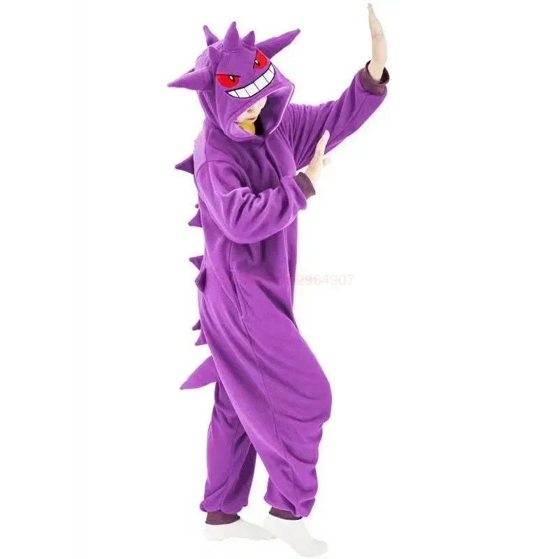 Pijama de Pokémon Gengar Snorlax para adultos y niños, traje de