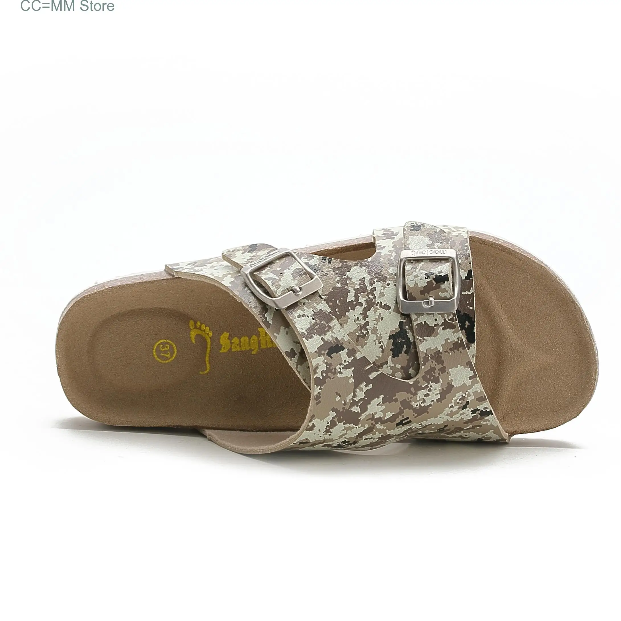 New Summer Women Beach Cork Slippers Casual Buckle Clogs Outside Non-slip Water Slides Shoe