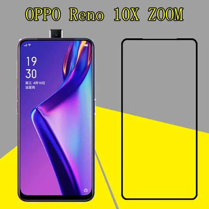 Vetro Temperato 3D Full Glue Per Oppo Reno 10X Zoom Full Screen Cover 9H Pellicola Proteggi Schermo Per Oppo Reno 10X Zoom