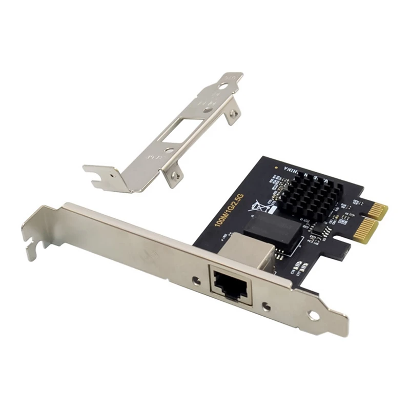 

HOT-2X PCIE X1 RTL8125B Server Network Card 2.5Gbe Multi Gigabit Network Card PCIE Gigabit Ethernet Adapter