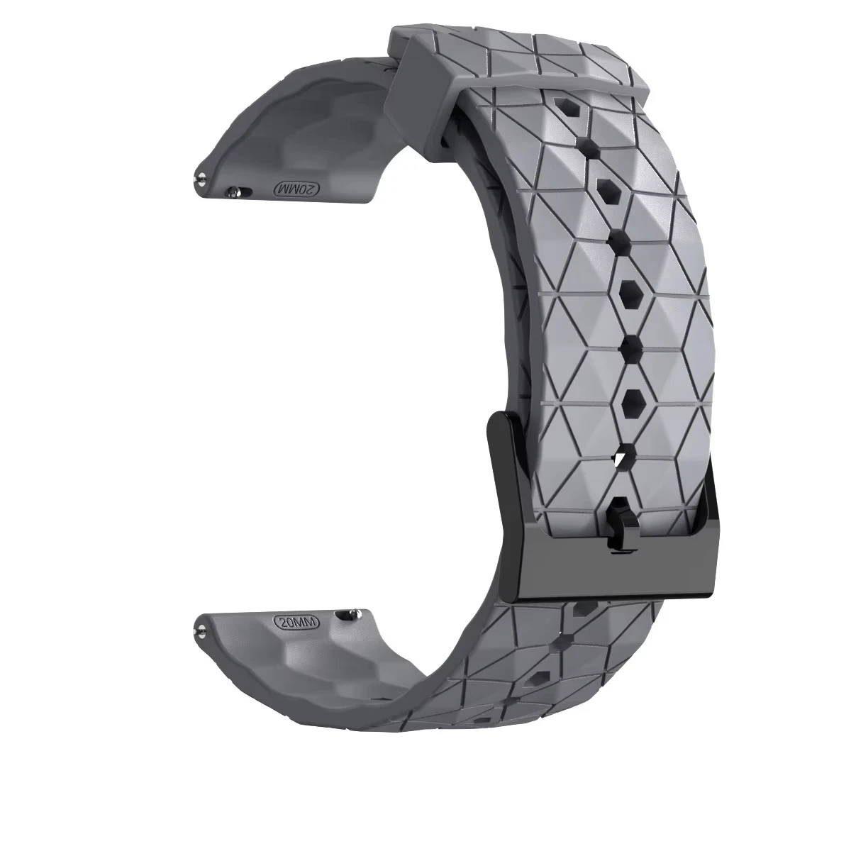Enhanced Silicone Sports Strap - 22mm Replacement Wristband Accessory