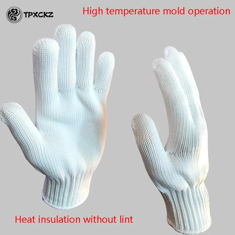 

200 Degree High-temperature Resistant Gloves Oven Mitts Knitting Heat Insulation Workshop Mould Gloves BBQ Kitchen Oven Gloves