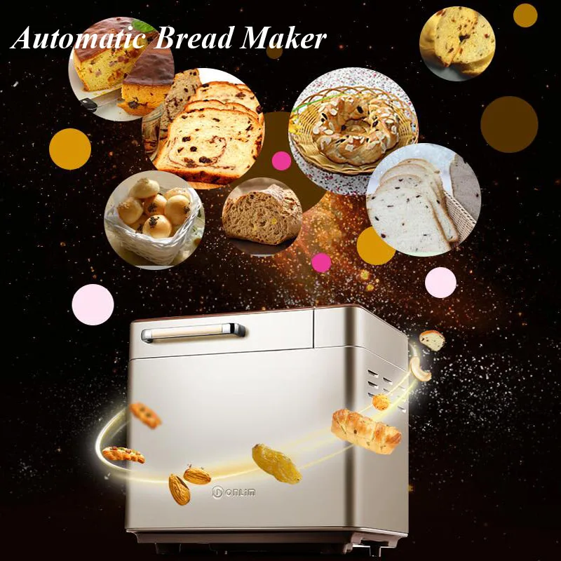 Full-automatic Bread Maker Multi-functional Intelligent Bread Baking Making Machine DIY Baking Toaster