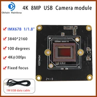 4K 8MP USB2.0 Camera Module IMX678 Sensor  1/2.8-inch  High-definition 100° Fixed Focus  MJPEG YUY2 UVC-compliant, Plug and Play 1
