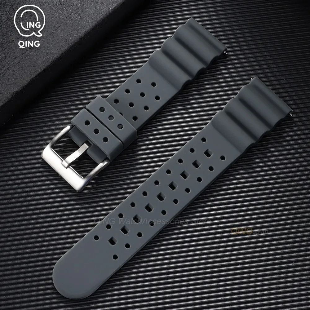 Universal Quick Release Silicone Watchband - Soft, High-Quality Replacement Strap