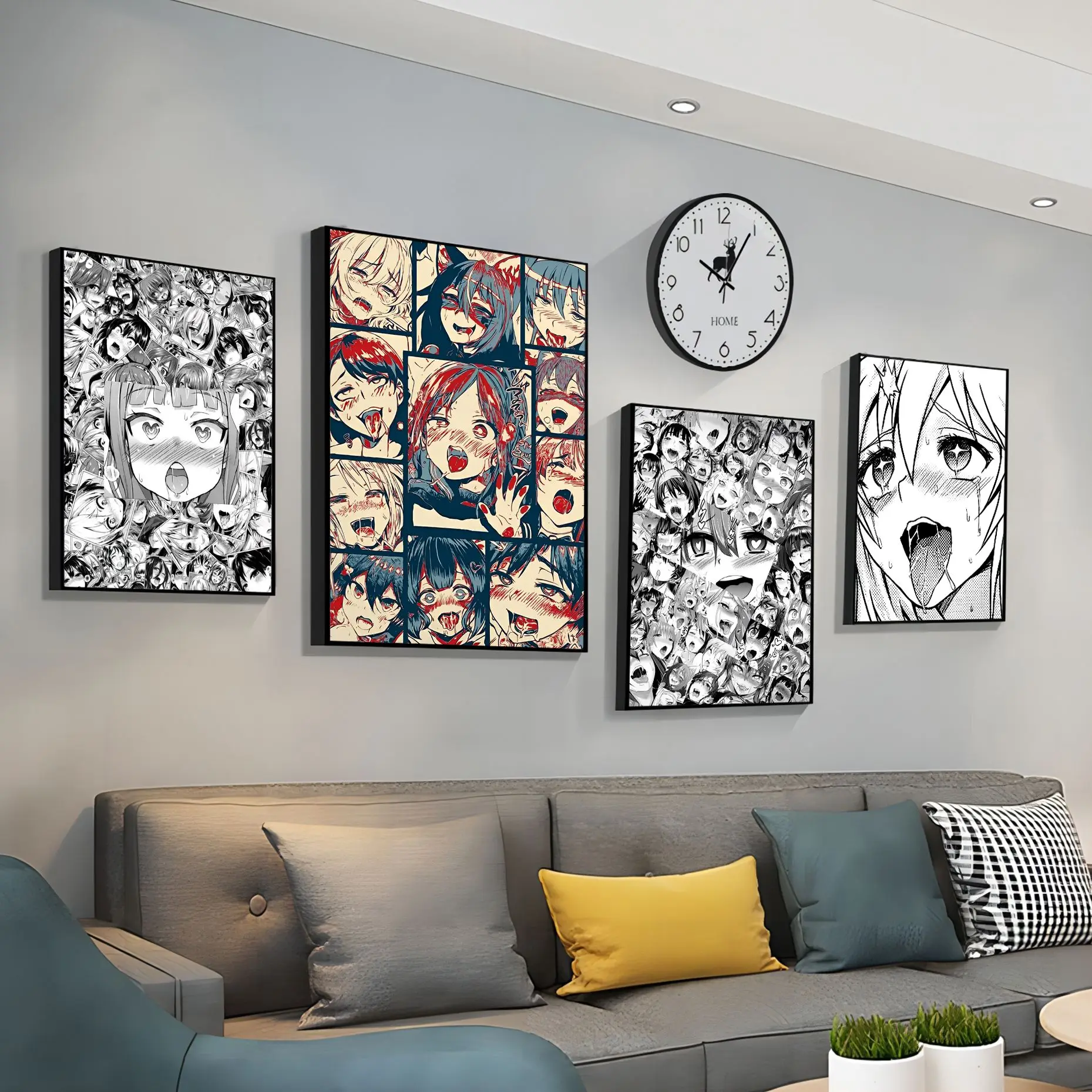 Poster ahegao hentai manga - Avec affiche ou cadre tableau à