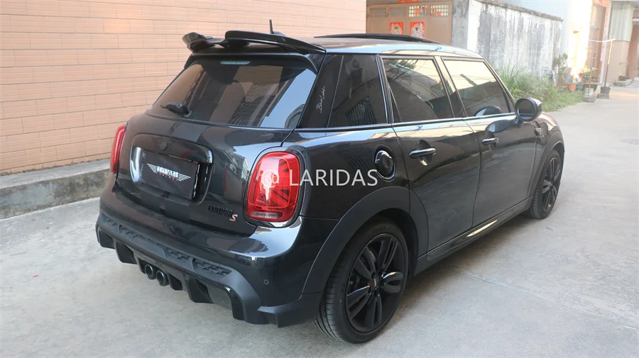 2 Stück Kohle faser Heckspoiler verlängerung für Mini JCW John Cooper Works F55 F56 Heckflügel klappen Zubehör Karosserie Außen Kit – Detail 11