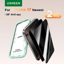 UGREEN Privacy Screen Protector - 2 Pack Full Coverage Anti - Spy Tempered Glass - Anti Peeping