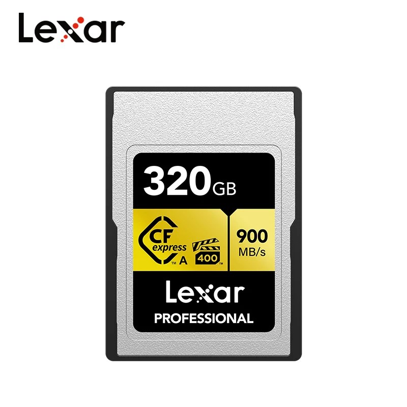 100%  Lexar  CFexpress A Ÿ ī, RAW 8K ī޶ ޸ ī, ִ 900 MB/s б ӵ, 160GB, 320GB