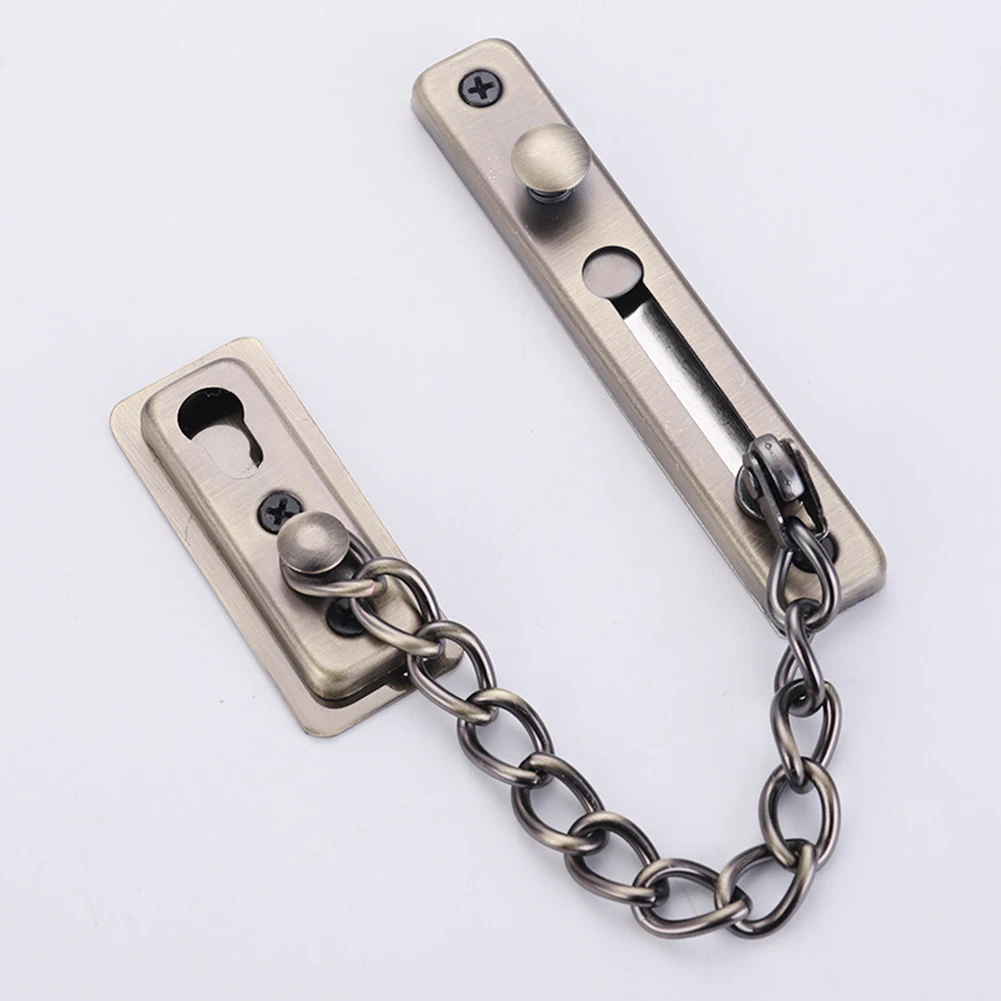 Description Picture 5 of itemSafety Chain Lock, Metal Safety Sliding Lock, No Perforation, Anti-theft, Travel, Accommodation, Hotel Door Supplies