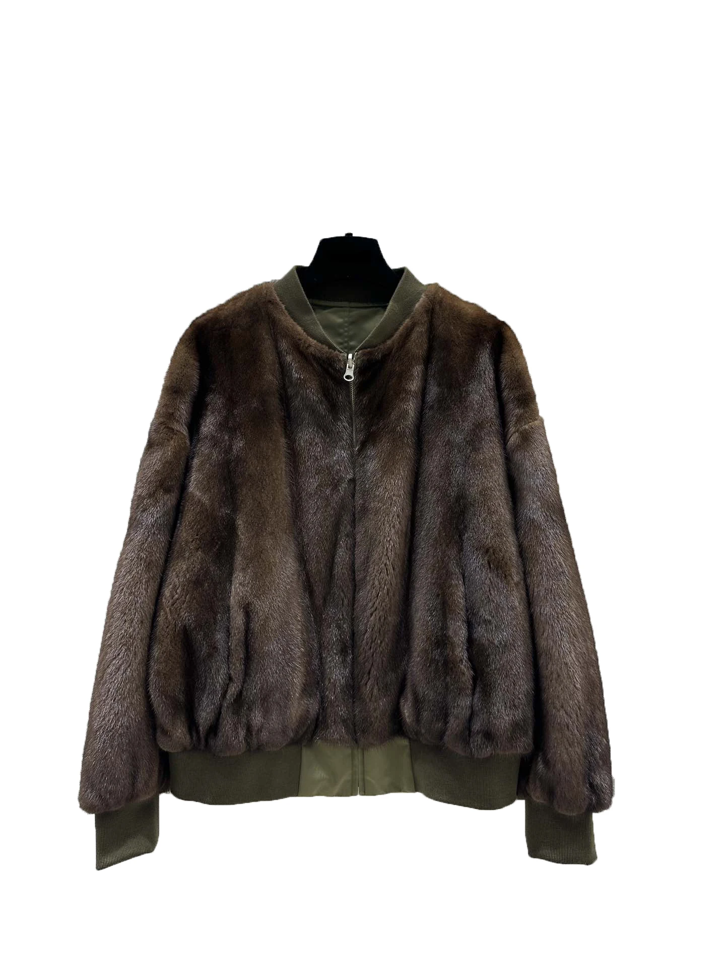 

Mink fur coat reversible design casual fashion 2024 fall new 1109