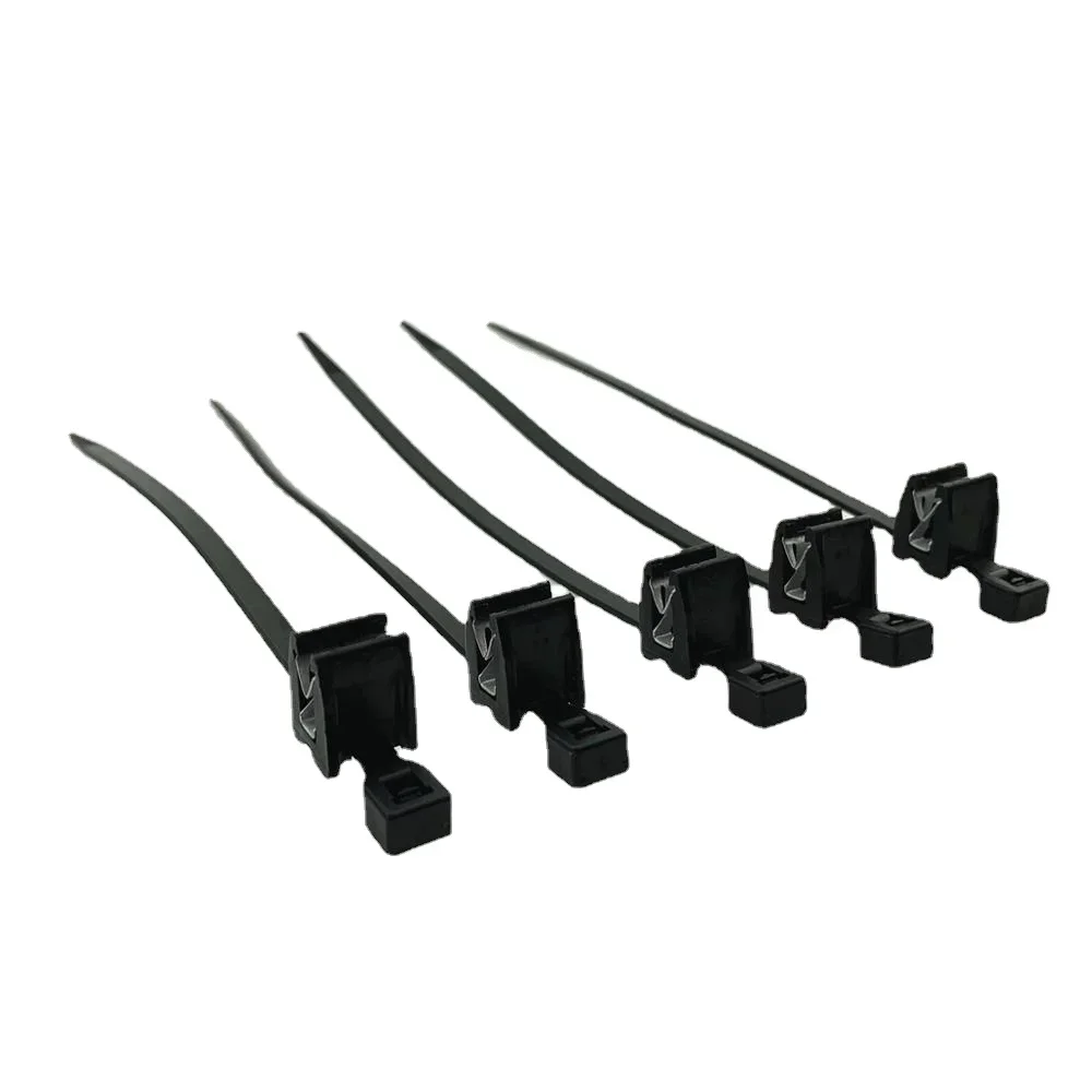 금속 클립 버클이 있는 자동차 케이블 타이, 전기 장비 및 제품, 50 개, 5MX200MM